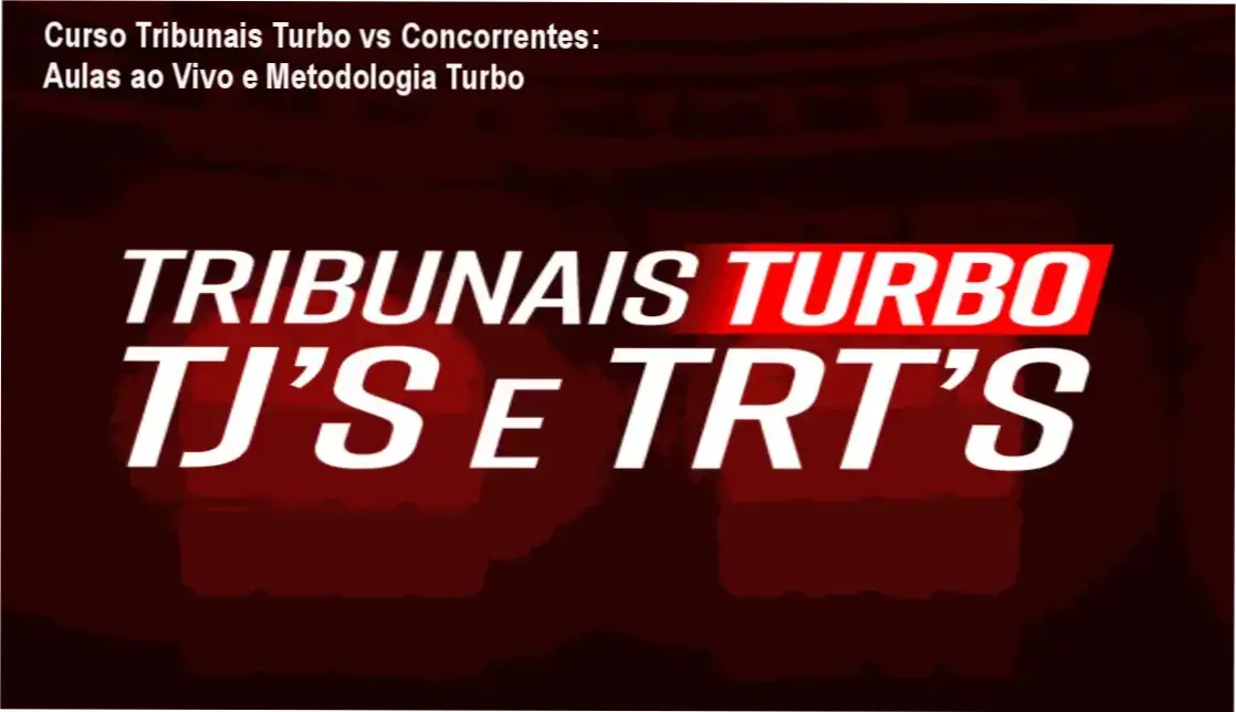 Curso Tribunais Turbo Instituto INAPI comparado a concorrentes com foco em aulas ao vivo