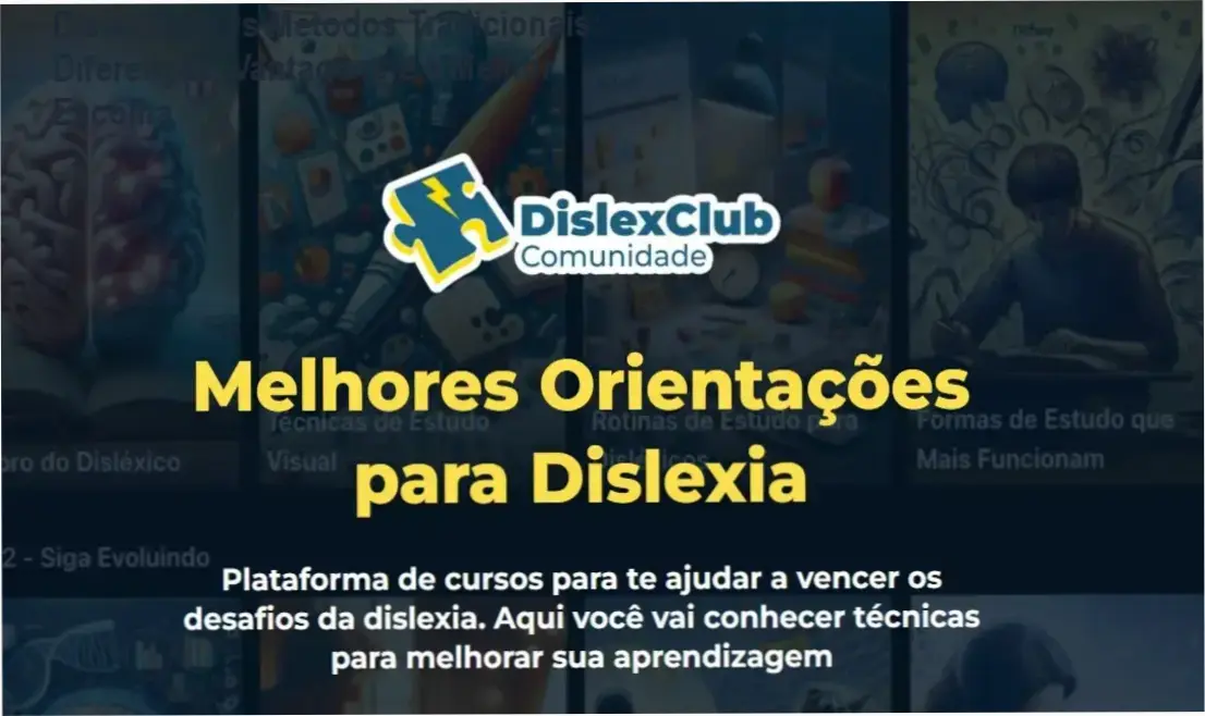 Comparativo visual entre DislexClub e métodos tradicionais de apoio a disléxicos