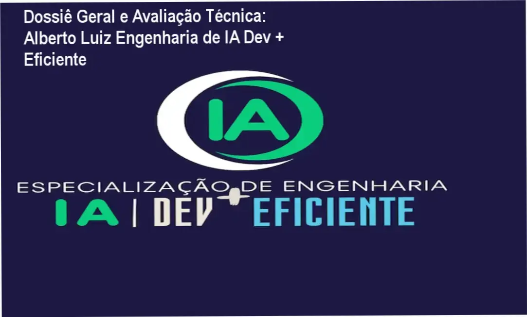 Gráfico de desempenho técnico do ecossistema Alberto Luiz Engenharia de IA Dev + Eficiente