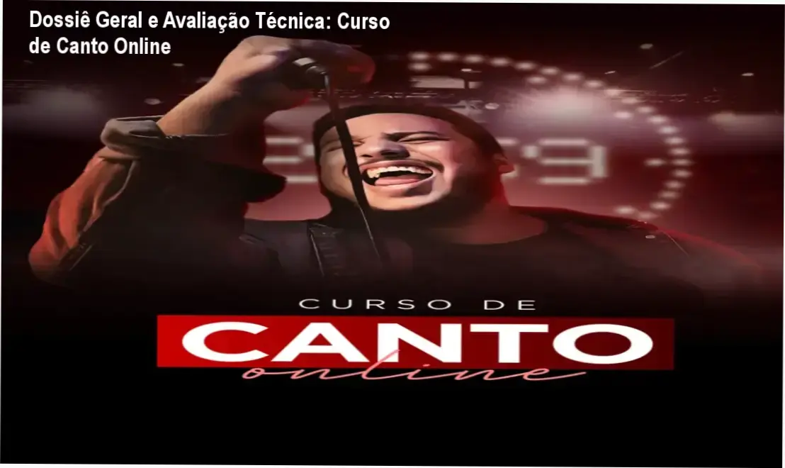 Gráfico de desempenho técnico do ecossistema Curso de Canto Online