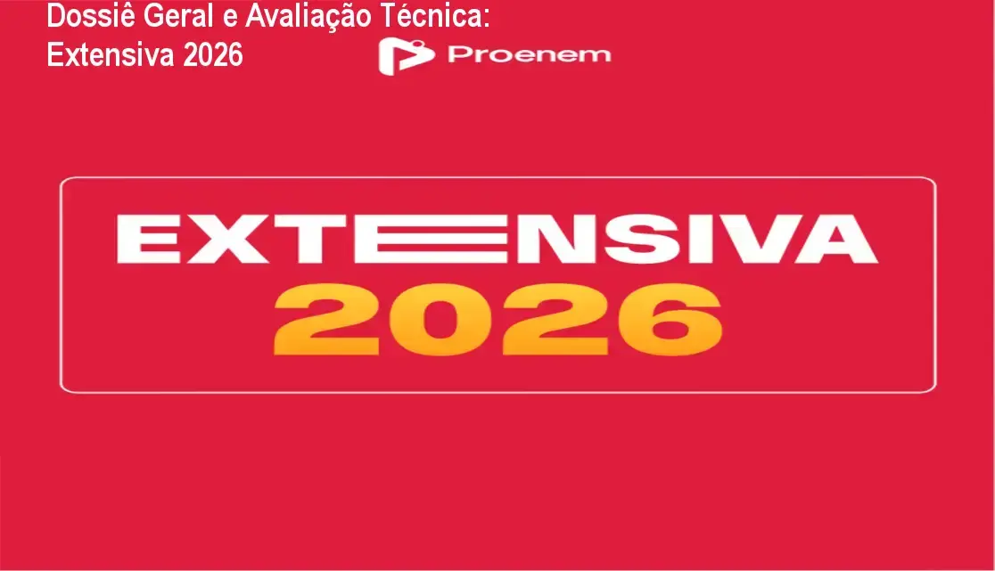 Dossiê Geral e Avaliação Técnica: Extensiva 2026 1 Gráfico de desempenho técnico do ecossistema Extensiva 2026
