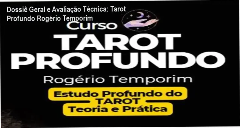 Gráfico de desempenho técnico do ecossistema Tarot Profundo Rogério Temporim