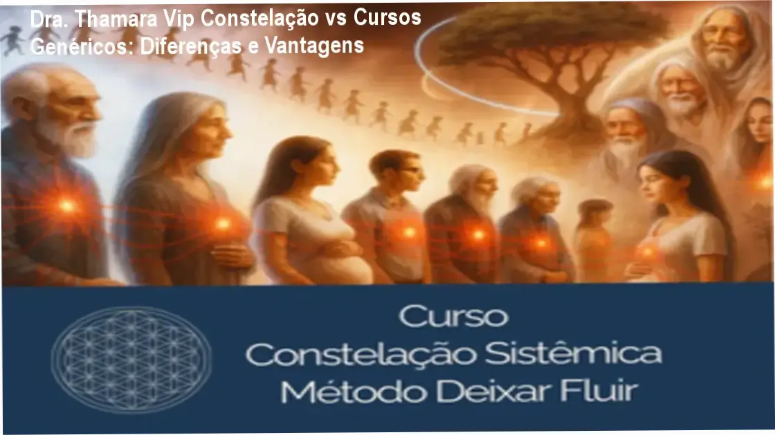 Comparativo entre o curso Vip Constelação Familiar da Dra. Thamara e cursos genéricos de desenvolvimento pessoal