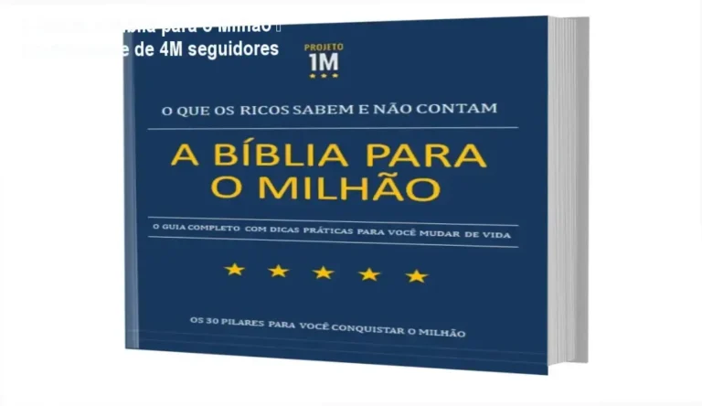 E-BOOK A Bíblia para o Milhão – Credibilidade de 4M seguidores 7 E-BOOK A Bíblia para o Milhão – custo-benefício imbatível, autoridade de Eduardo César e 4M seguidores