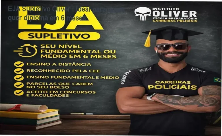 EJA Supletivo Óliver – investimento de R$ 1.260,00
