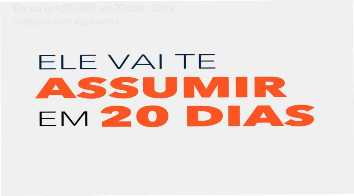 Ele vai te ASSUMIR em 20 dias de Emanuel Hallef – cupom de desconto