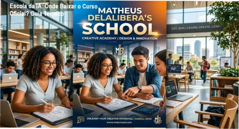 Tela mostrando a página oficial de download do curso Escola da IA