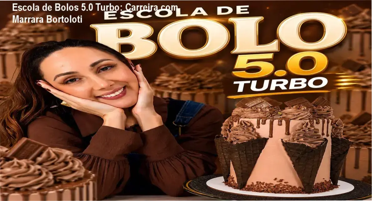 Escola de Bolos 5.0 Turbo de Marrara Bortoloti – carreira e aplicação prática na confeitaria
