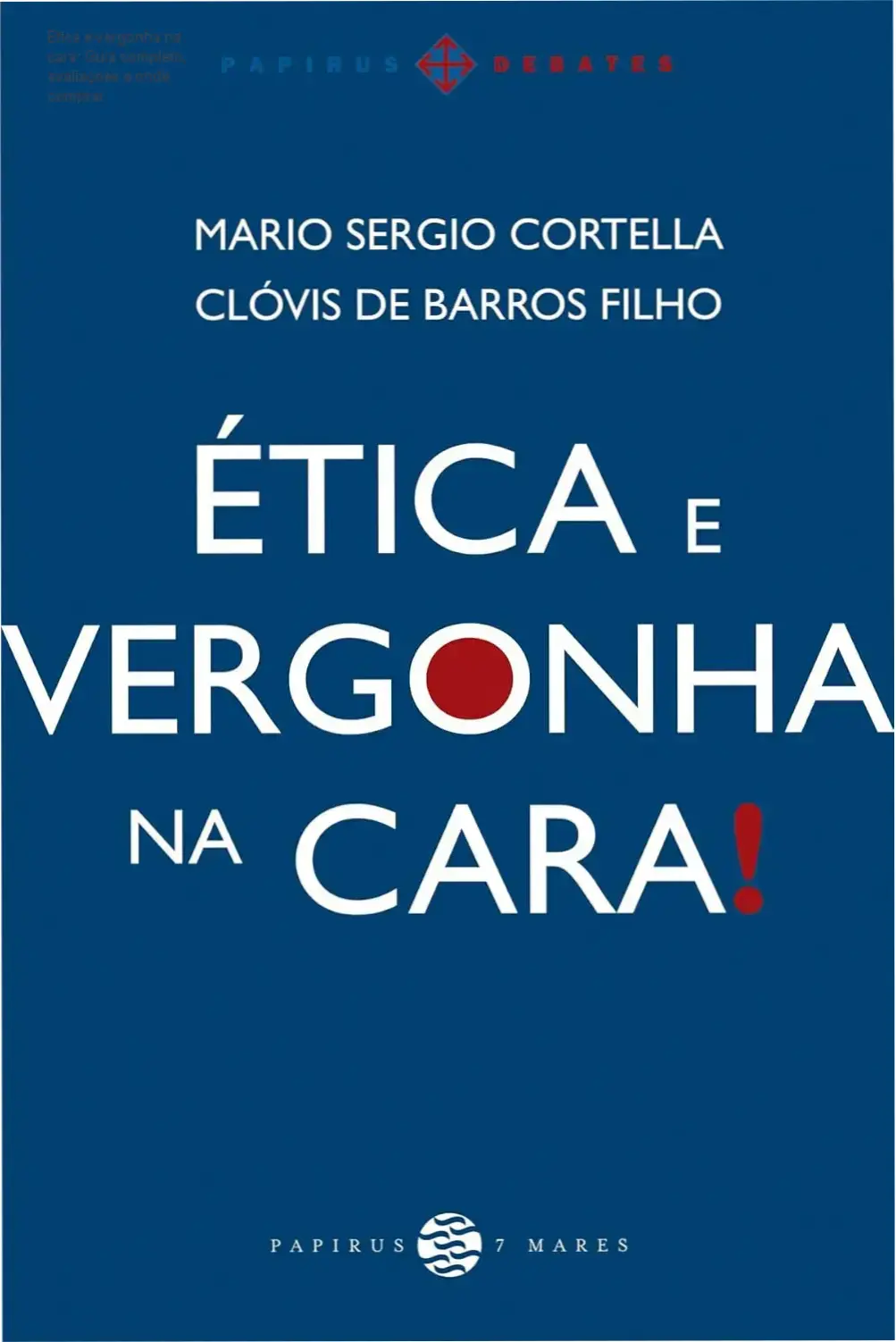 Capa do livro Ética e vergonha na cara destacando oferta e cupom