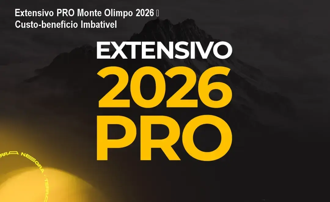 Extensivo PRO Monte Olimpo 2026 – garantia de reembolso de 7 dias