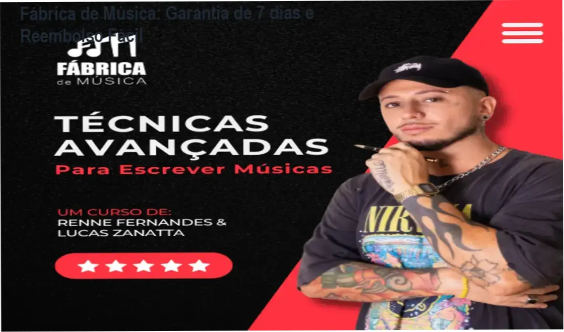 Fábrica de Música – Renne Fernandes – garantia e reembolso