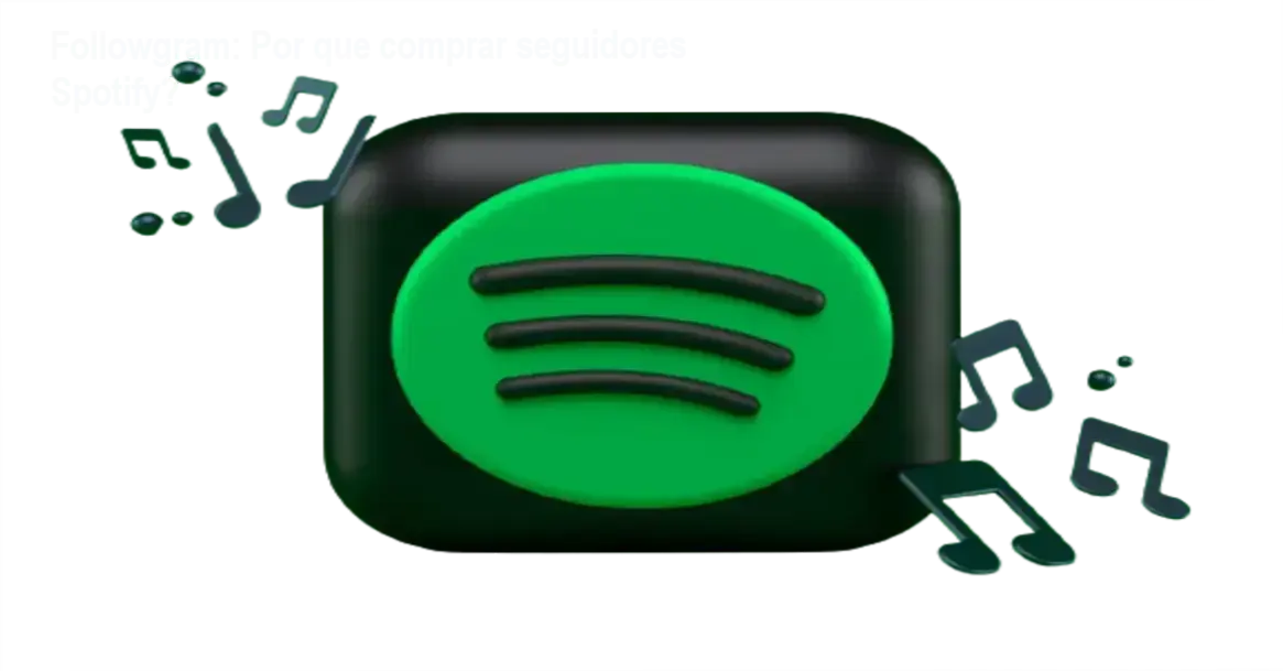 Painel da Followgram exibindo crescimento de seguidores no perfil do Spotify