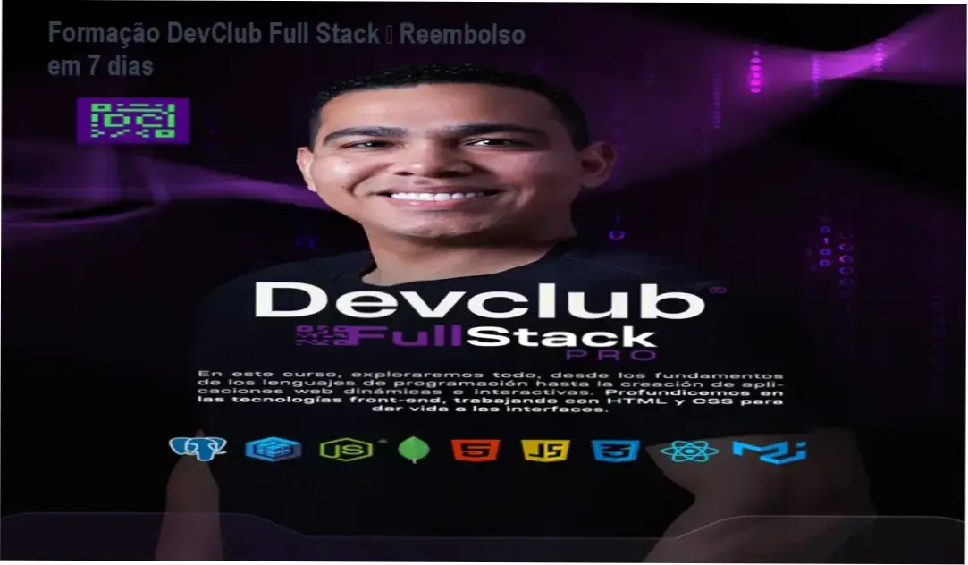 Formação DevClub Full Stack – política de reembolso e garantia de 7 dias