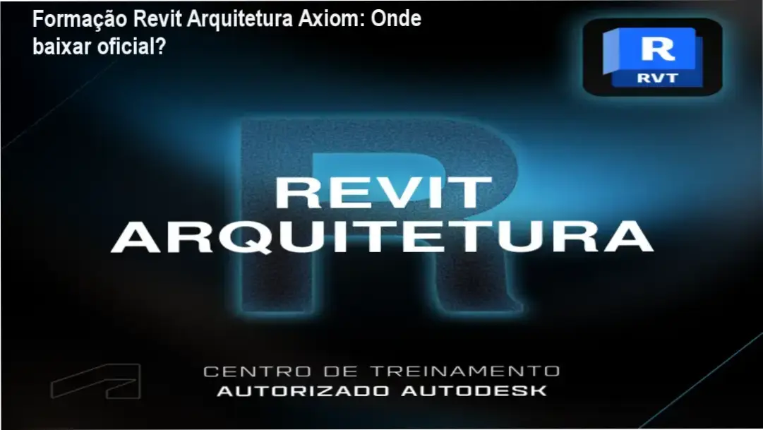 Captura da página oficial da Formação em Revit Arquitetura da Axiom mostrando acesso ao curso