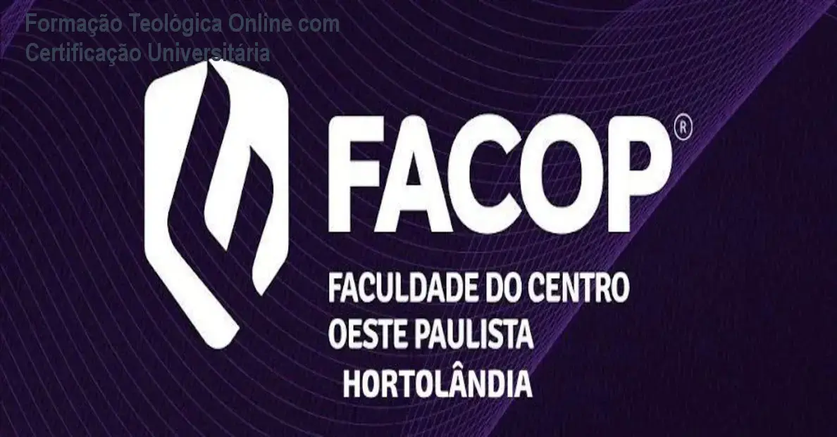 Formação Teológica Online com Certificação Universitária 1 Formação Teológica Online com Certificação Universitária