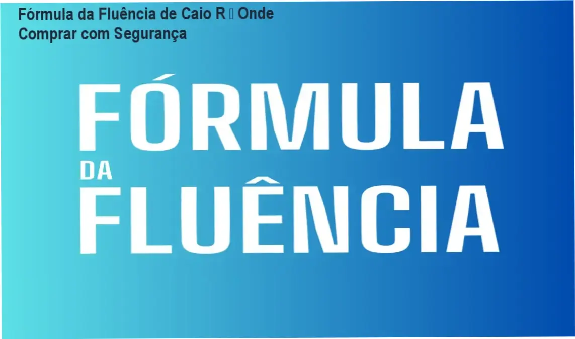 Fórmula da Fluência Caio R cupom oferta desconto