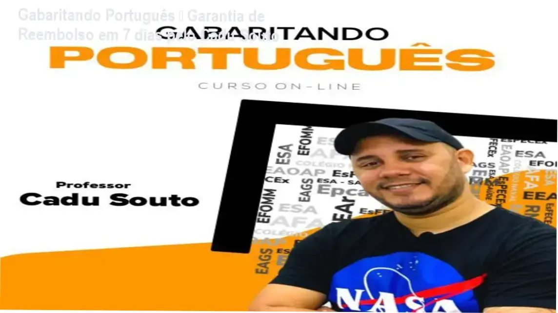 Gabaritando Português – Cadu Souto compra segura e acesso oficial
