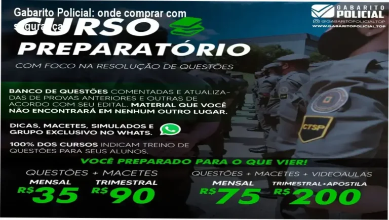Gabarito Policial Paulo Ricardo Büttenbender cupom desconto