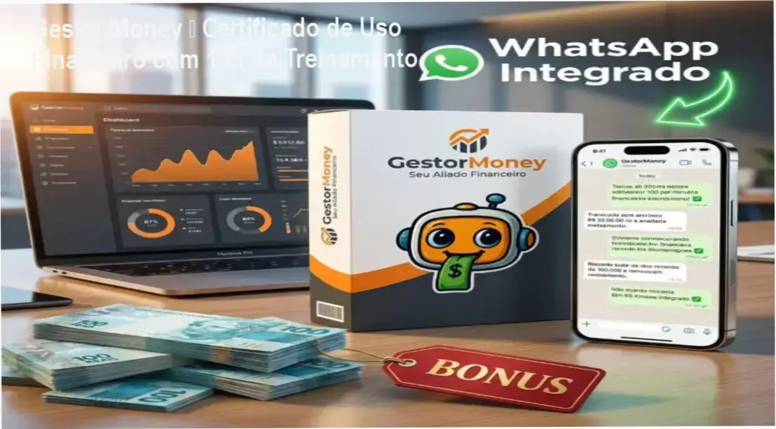 Gestor Money – certificado de uso financeiro por Anderson Rey