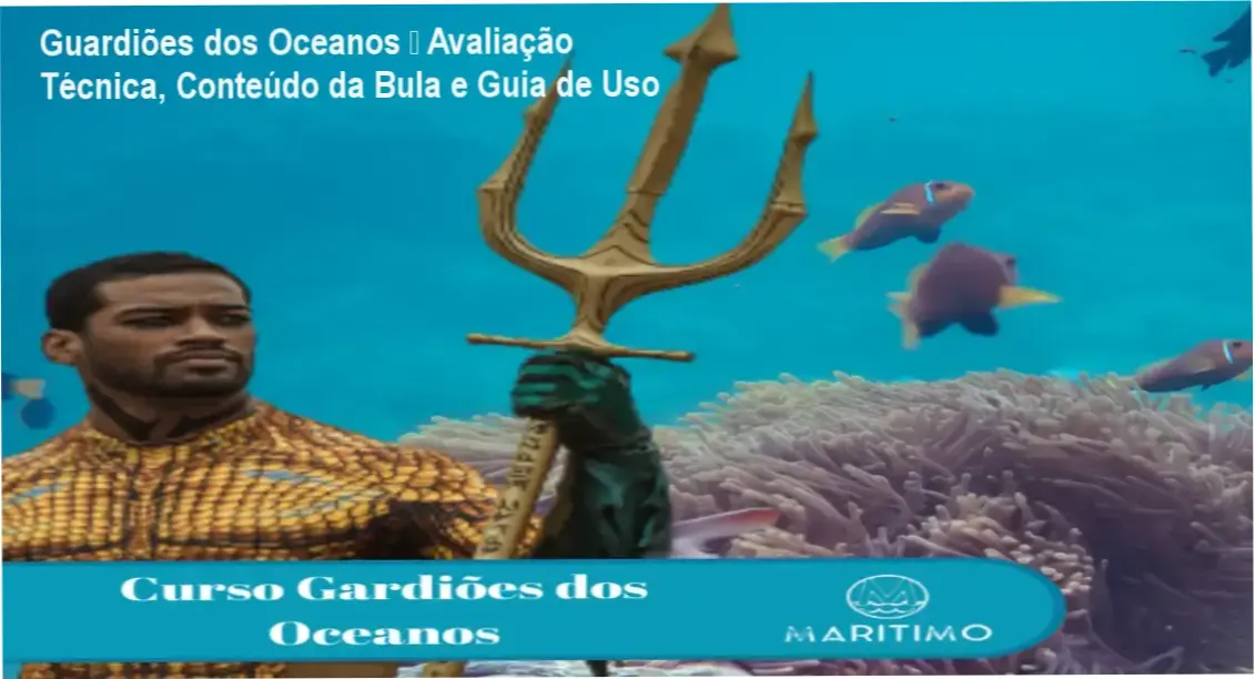 Imagem ilustrativa do curso Guardiões dos Oceanos mostrando mergulhadores coletando dados ambientais subaquáticos