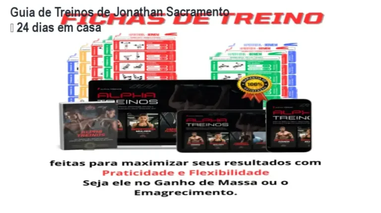 Guia Completo de Treinos de Jonathan Sacramento – cronograma visual de 24 dias