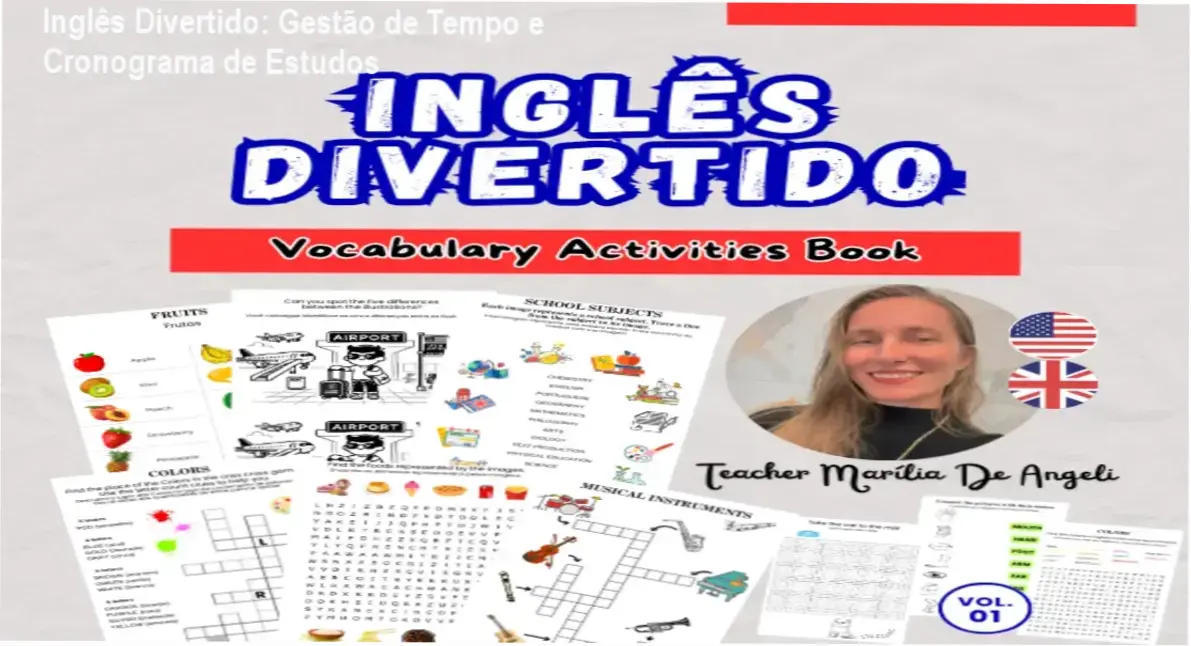 Inglês Divertido – Livro de Atividades | cronograma de estudos e carga horária
