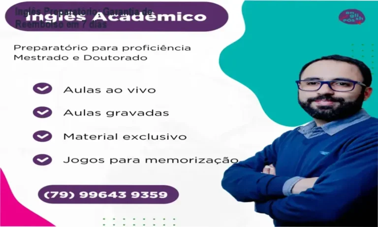 Inglês Preparatório: English Pós – política de reembolso e garantia