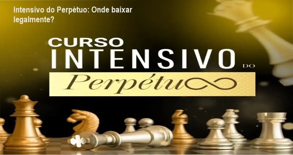 Tela mostrando acesso oficial ao curso Intensivo do Perpétuo