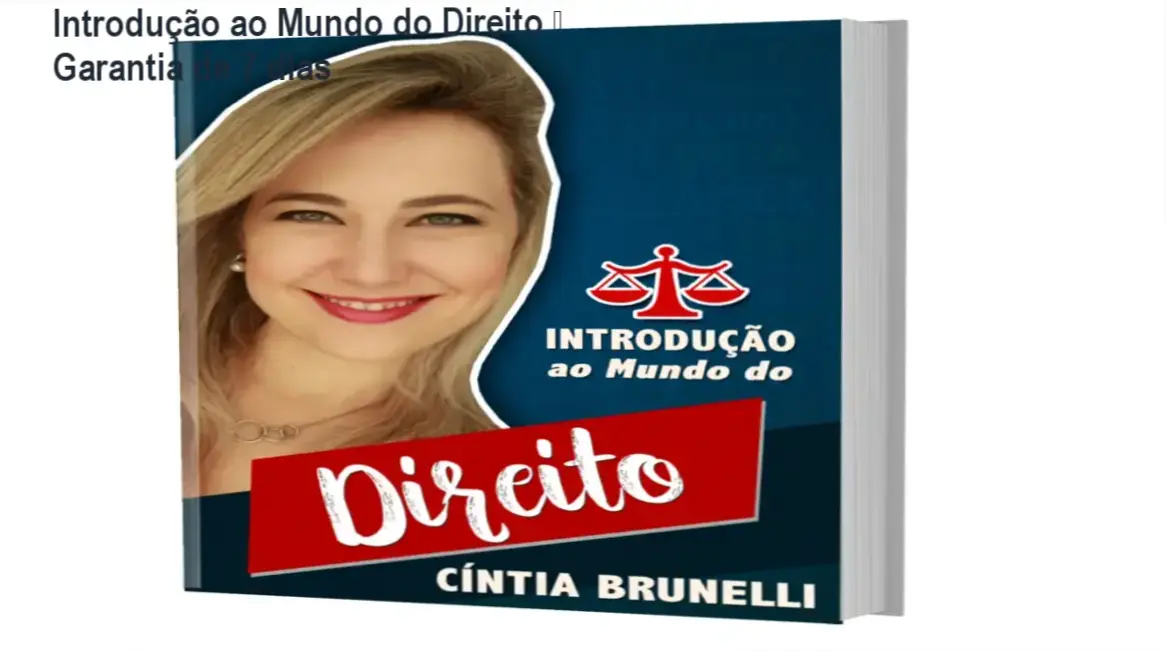 Introdução ao Mundo do Direito de Cintia Brunelli – compra segura e acesso oficial