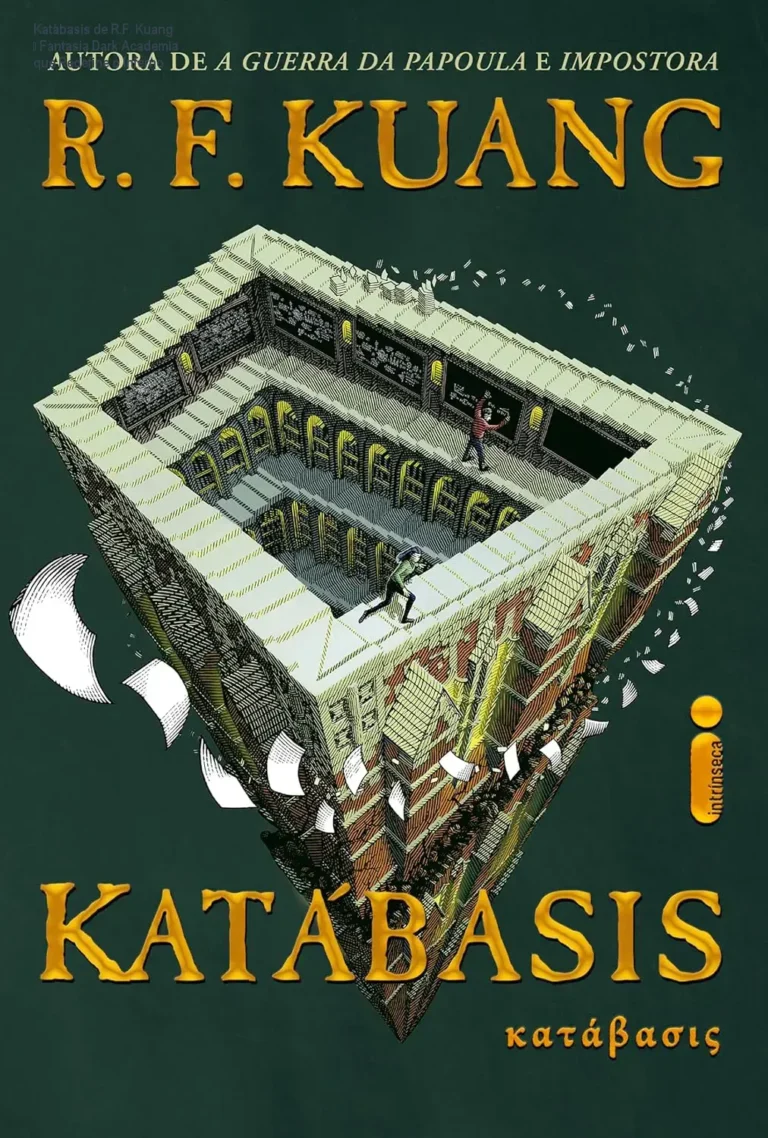Katábasis de R.F. Kuang – Fantasia Dark Academia que Redefine o Inferno 4 Capa do ebook Katábasis de R.F. Kuang, romance dark academia com magia e jornada ao Inferno