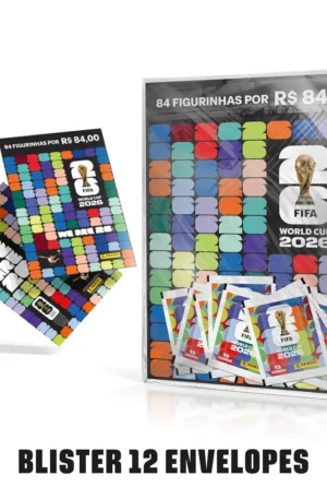 Kit 12 Envelopes de Figurinhas da Copa 2026™ – Compra Segura e Original