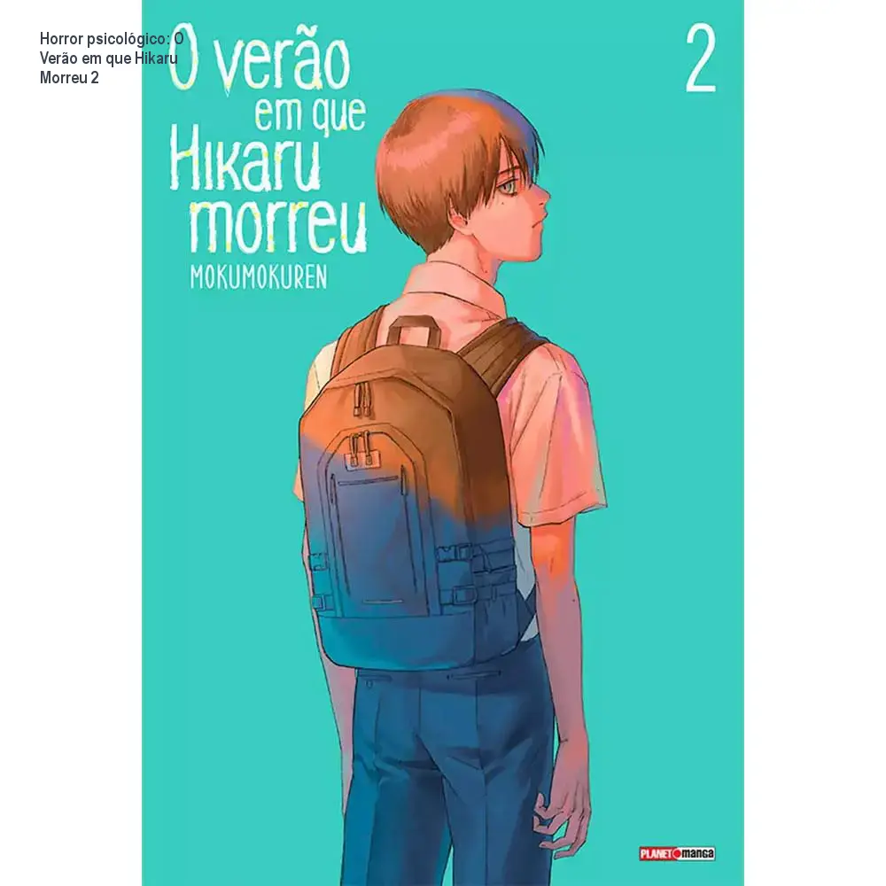 Horror psicológico: O Verão em que Hikaru Morreu 2 1 Mockup do ebook O Verão em que Hikaru Morreu vol 2 mostrando a capa sombria e detalhes da arte em preto profundo