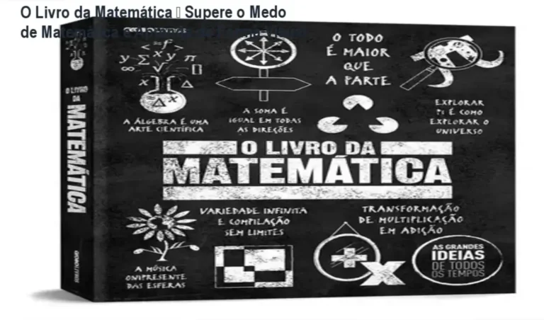 O Livro da Matemática – Supere o Medo de Matemática e Aprenda de Forma Visual 3 Capa preta do Livro da Matemática da Globo Livros, destaque para gráficos e ilustrações