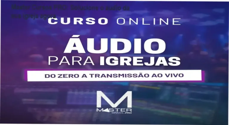 Master Cursos PRO: Solucione o áudio da sua igreja agora 10 Instrutor da Master Cursos PRO mostrando configuração de mesa X32 em igreja