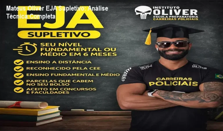 Mateus Oliver EJA Supletivo: Análise Técnica Completa 9 Mateus Oliver EJA Supletivo – bastidores e funcionamento interno do curso