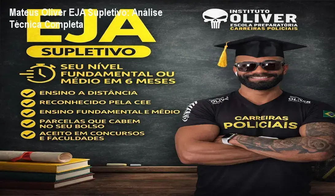 Mateus Oliver EJA Supletivo: Análise Técnica Completa 1 Mateus Oliver EJA Supletivo – bastidores e funcionamento interno do curso