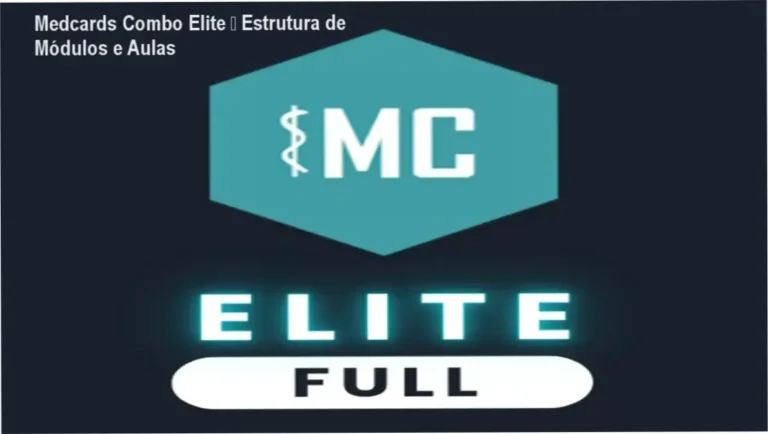 Medcards Combo Elite – Estrutura de Módulos e Aulas 1 Medcards Combo Elite – módulos, aulas e conteúdo programático de flashcards adaptativos