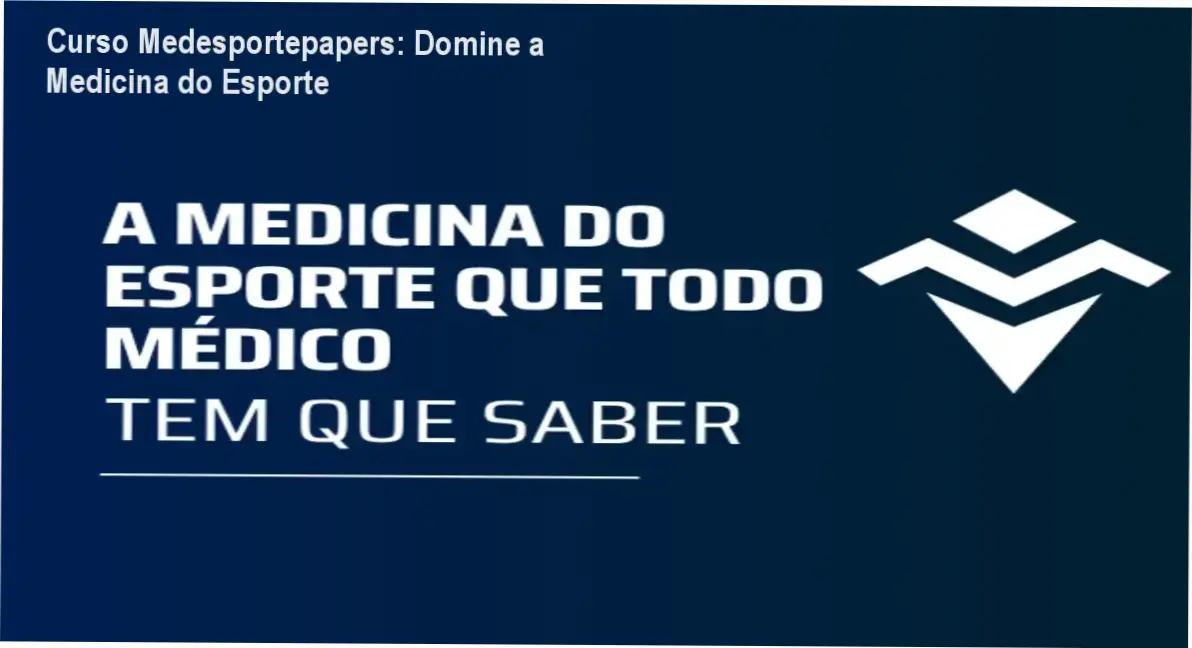 Imagem ilustrativa do curso Medesportepapers de medicina do esporte com Guilherme Adami