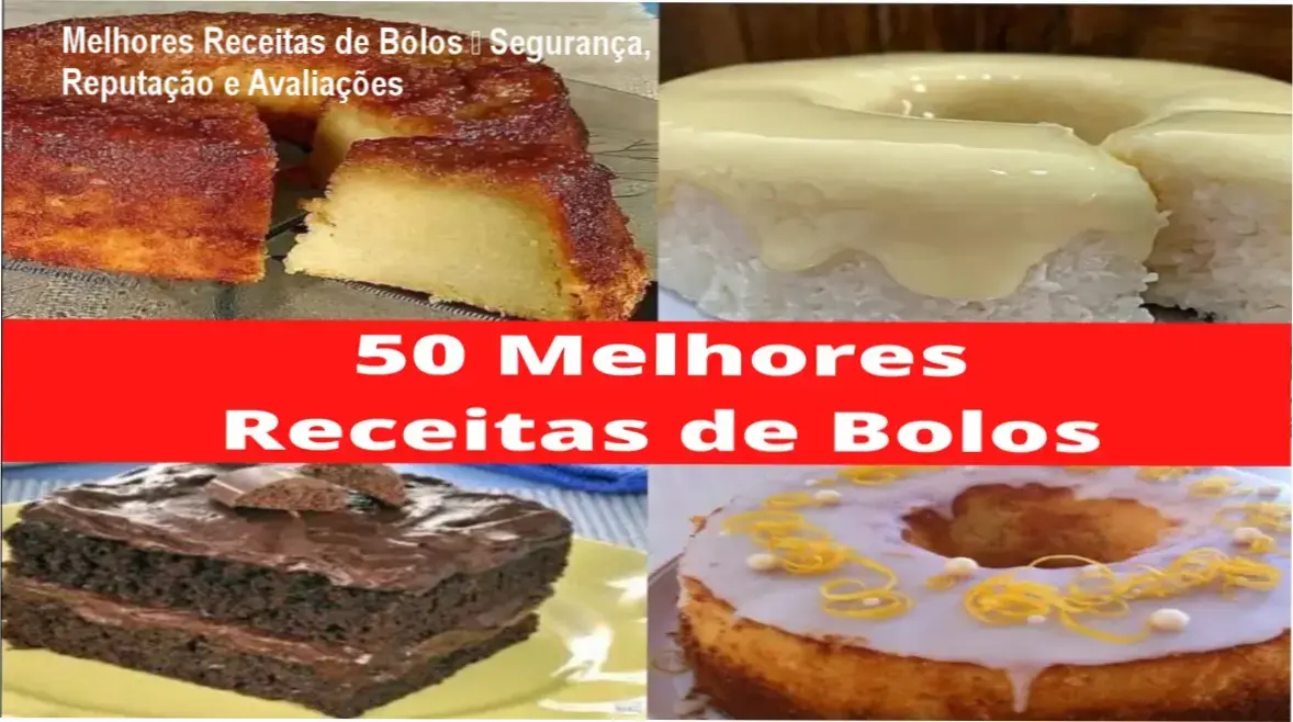 Melhores Receitas de Bolos reputação, segurança e confiabilidade