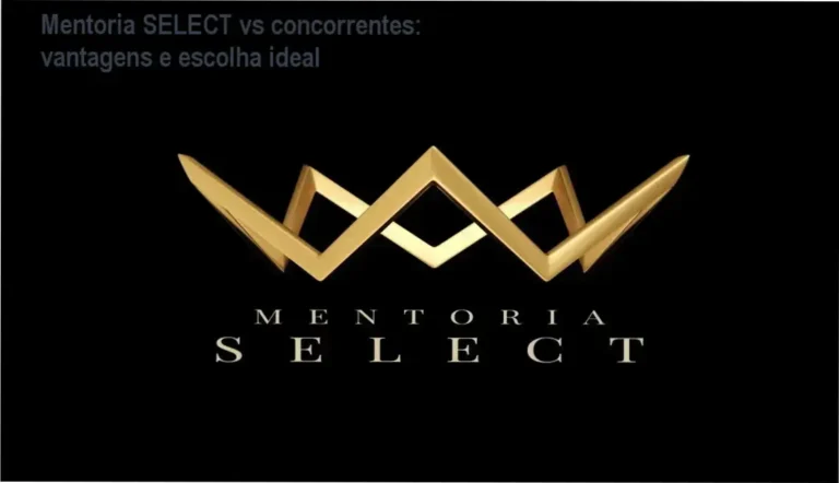 Comparativo visual das vantagens da Mentoria SELECT de Elaine Vilar frente a outras mentorias de afiliados