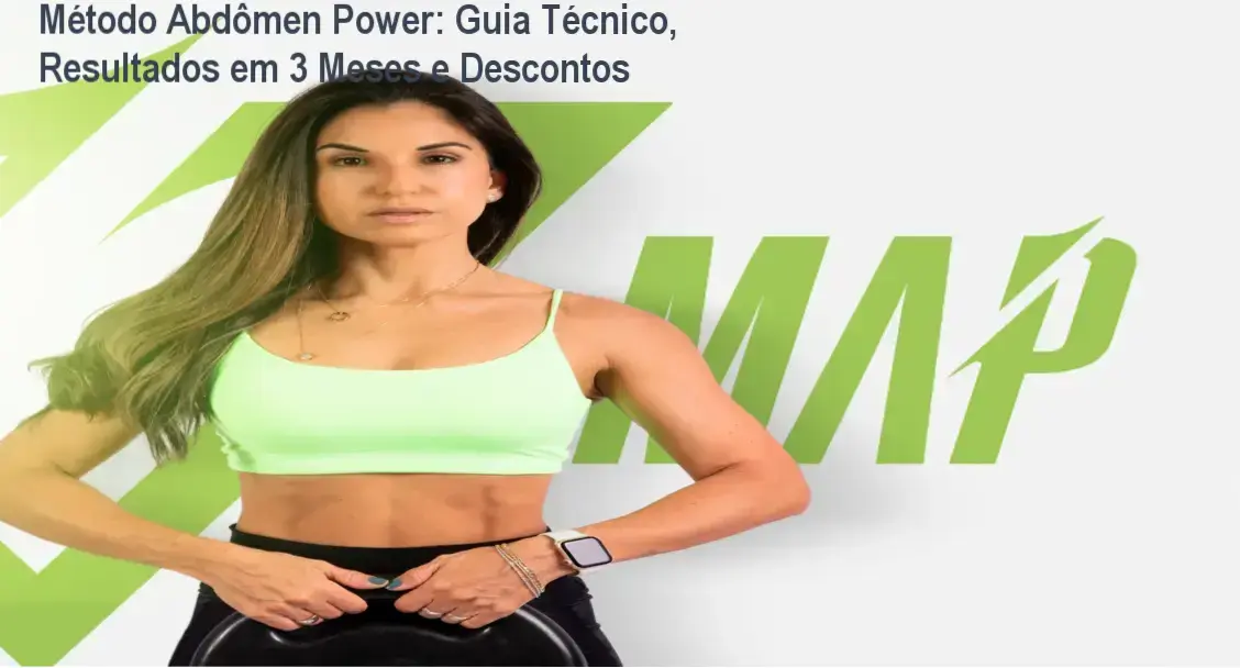 Imagem promocional do Método Abdômen Power destacando descontos e benefícios para pós-parto