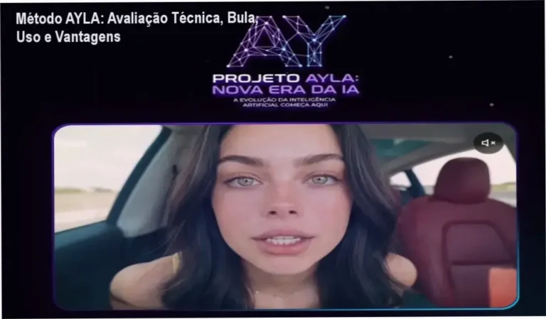 Método AYLA: Avaliação Técnica, Bula, Uso e Vantagens 17 Tela mostrando a análise técnica do Método AYLA com destaque para avatares de IA e resultados em dólares