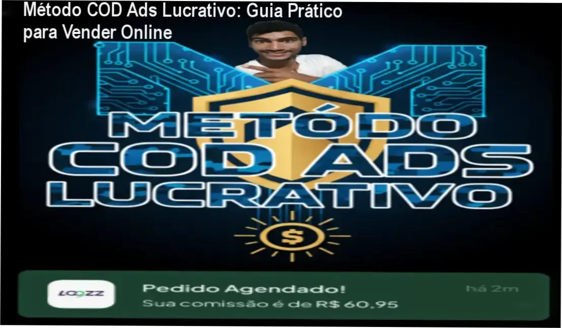 Tela do curso Método COD Ads Lucrativo mostrando módulos de anúncios e estratégias COD
