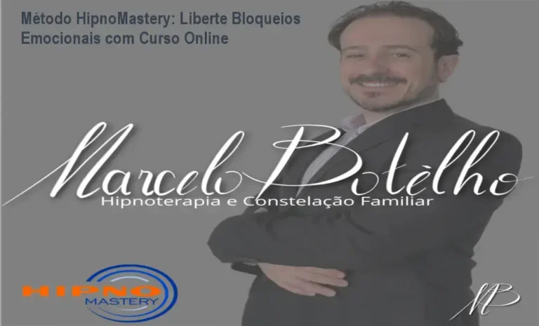 Imagem do Método HipnoMastery mostrando liberação de bloqueios emocionais através de hipnose e constelação familiar