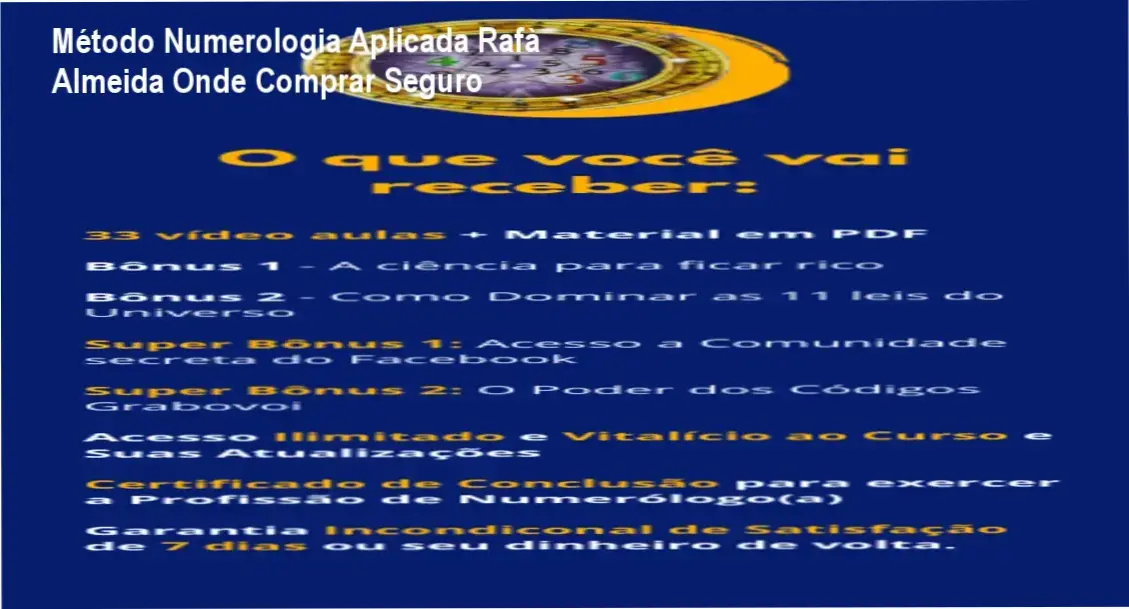 Método Numerologia Aplicada de Rafà Almeida – cupom de desconto oficial