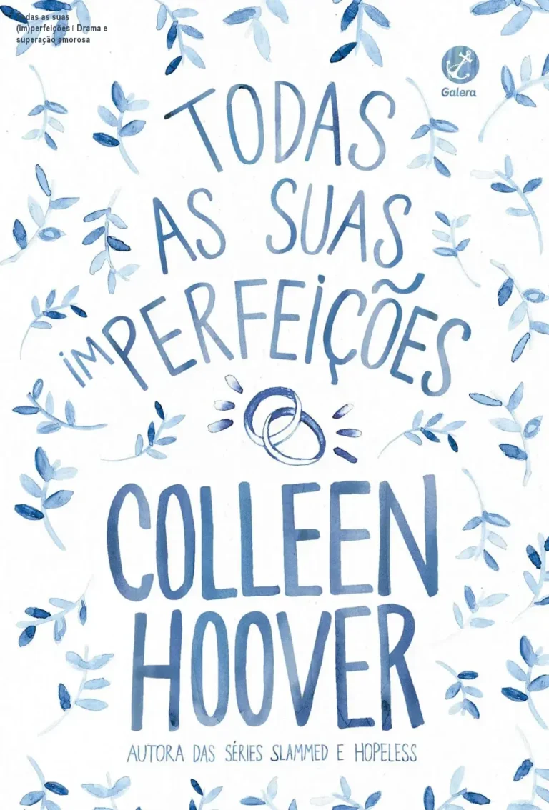 Todas as suas (im)perfeições – Drama e superação amorosa 7 Capa do ebook Todas as suas (im)perfeições mostrando o título e um casal em um corredor, simbolizando drama e superação