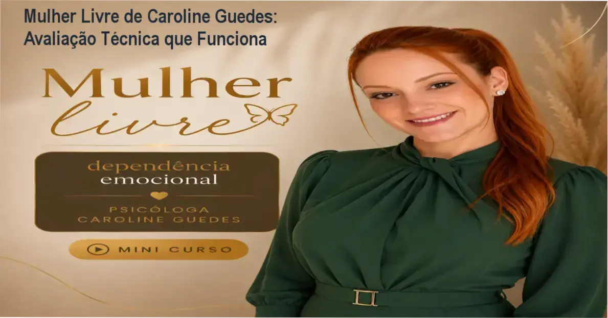 Mulher Livre de Caroline Guedes – resultados reais e experiência prática na superação da dependência emocional