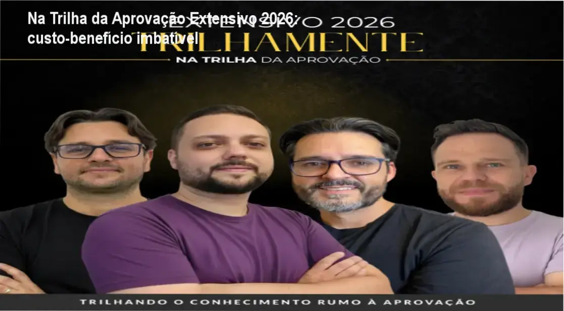 Na Trilha da Aprovação Extensivo 2026 – garantia de satisfação ou devolução