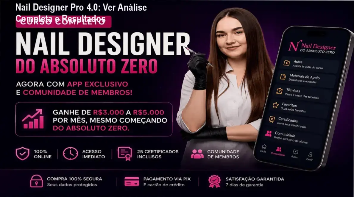 Nail Designer Pro 4.0 – bastidores e visão interna da escola de unhas profissionais