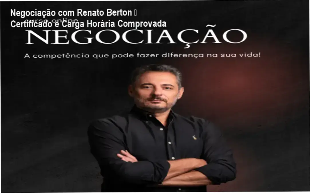 Renato Berton certificado de negociação